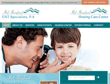 Tablet Screenshot of midmarylandent.com